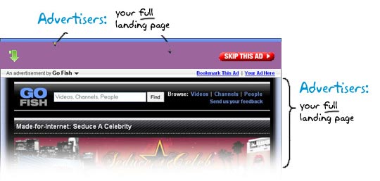 full page interstial popup